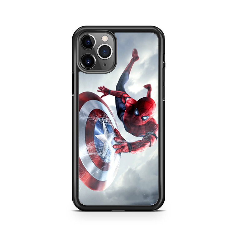 Spiderman Captain America Shield iPhone 11 Pro Case