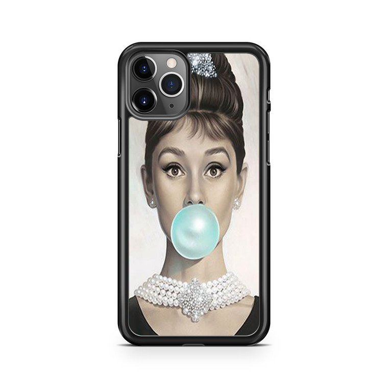 Audrey Hepburn Bubble Blue iPhone 11 Pro Max Case