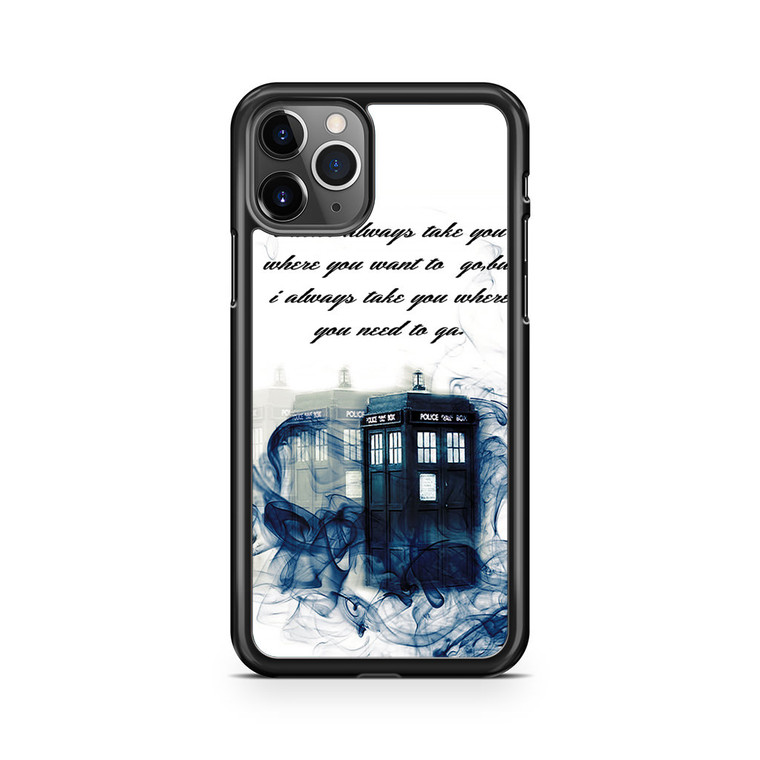 Tardis Doctor Who Smoke Quotes iPhone 11 Pro Max Case