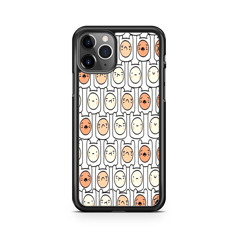 Adventure Time Finn's Face Pattern iPhone 11 Pro Max Case