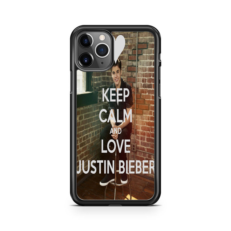 Keep Calm and Love Justin Bieber iPhone 11 Pro Max Case