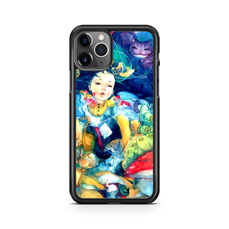 Alice In Wonderland Watercolor Painting iPhone 11 Pro Max Case