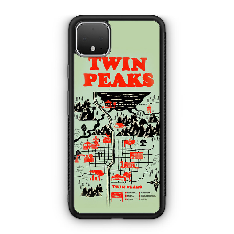 Welcome to Twin Peaks Map Google Pixel 4 / 4 XL Case