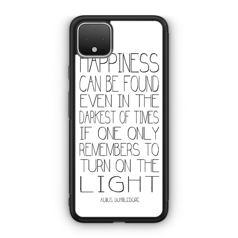 Albus Dumbledore Quotes in White Google Pixel 4 / 4 XL Case