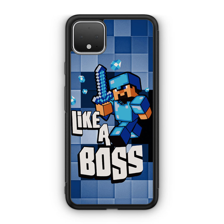 Blue Minecraft Google Pixel 4 / 4 XL Case