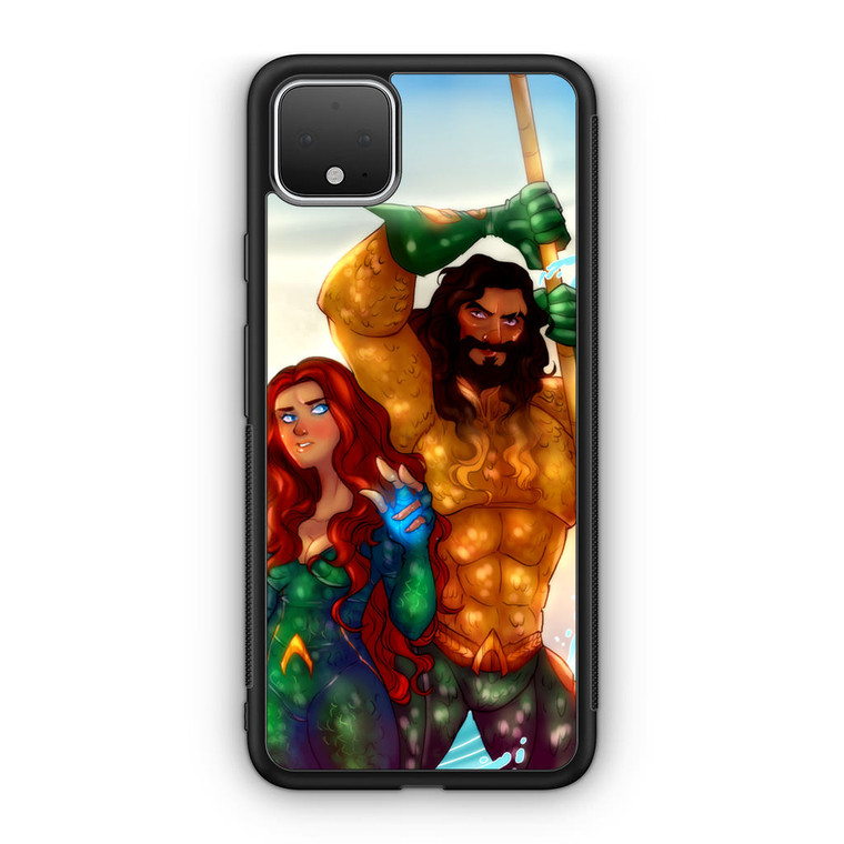 Aquaman And Mera Artwork Google Pixel 4 / 4 XL Case