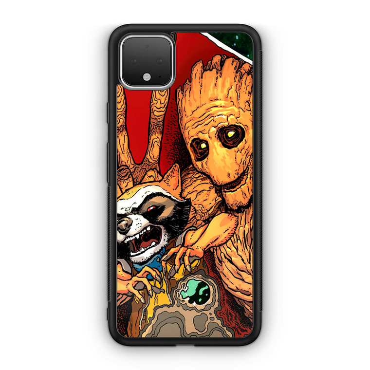 Guardian Of The Galaxy Rocket Raccoon groot Google Pixel 4 / 4 XL Case