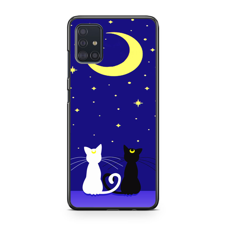 Sailormoon Luna and Arthemis Samsung Galaxy A51 Case