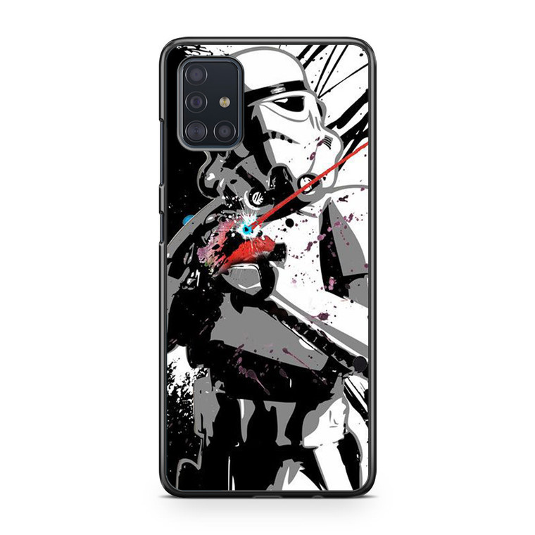 Star Wars Stormtrooper Art Print Illustration Samsung Galaxy A51 Case