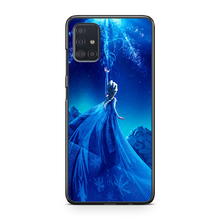 Elsa Frozen Queen Disney Illustration Samsung Galaxy A51 Case