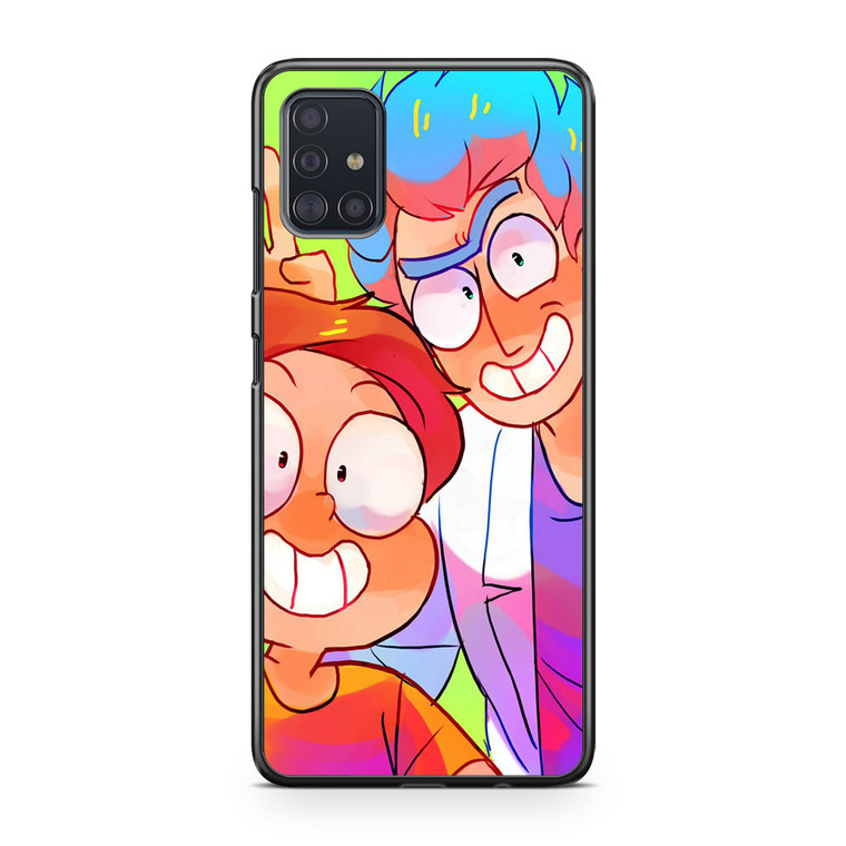 Rick and Morty Drawing Samsung Galaxy A51 Case