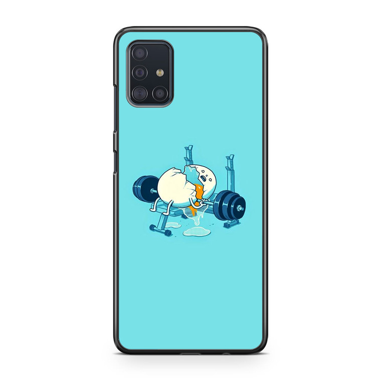 Egg Accident Workout Samsung Galaxy A51 Case