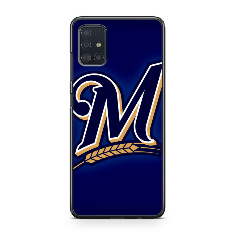 Milwaukee Brewers Baseball Team Logo Samsung Galaxy A51 Case