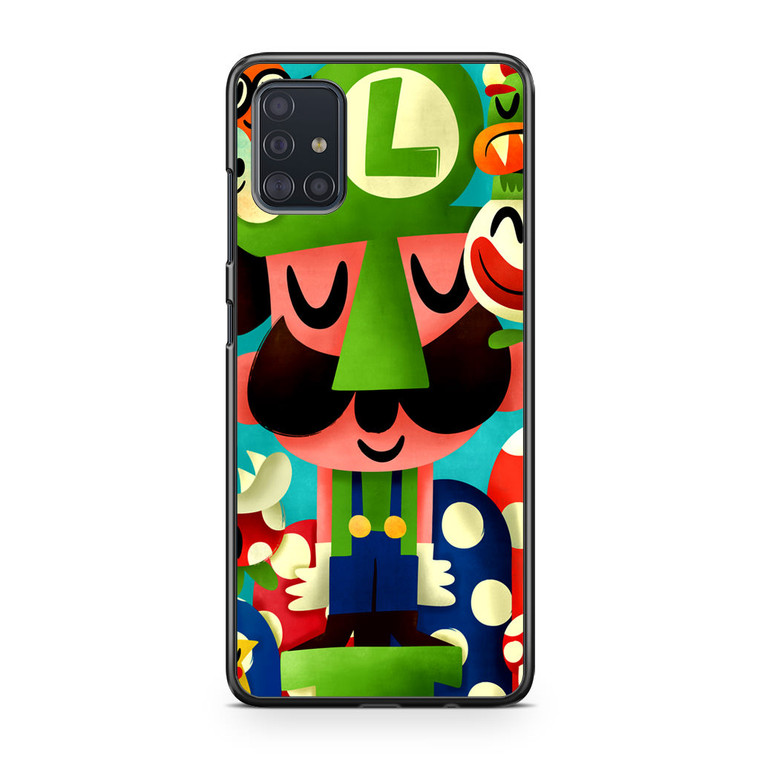 Super Mario Bros Luigi Samsung Galaxy A51 Case