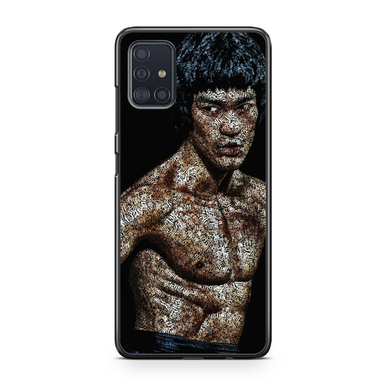 Bruce Lee Typograph Samsung Galaxy A51 Case