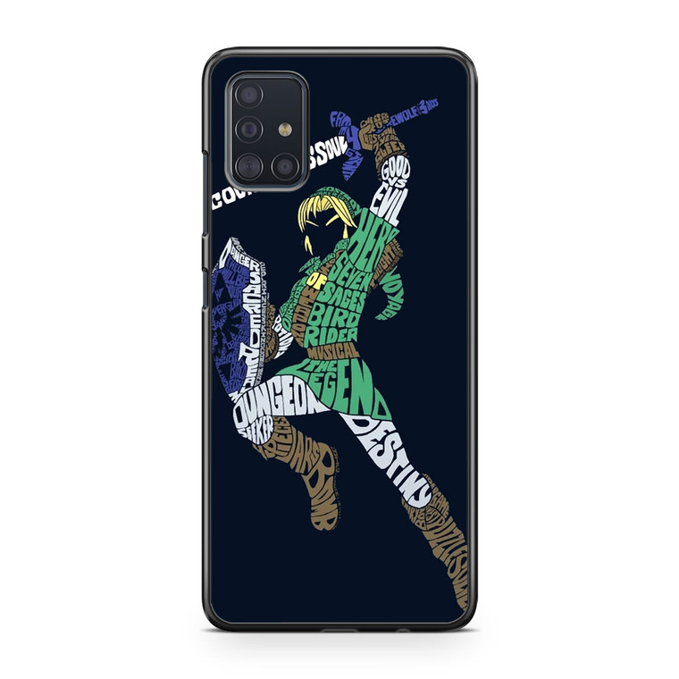 The Legend Of Zelda Typhograph Samsung Galaxy A51 Case