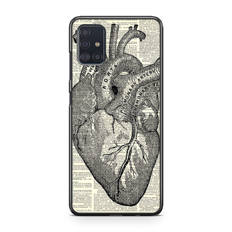 Heart Book Art Samsung Galaxy A51 Case