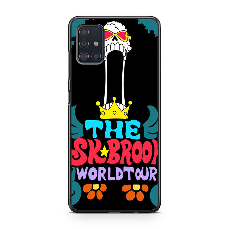 One Piece Brook World Tour Poster Samsung Galaxy A51 Case