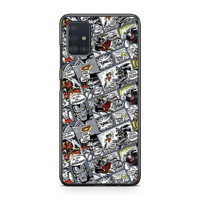 Comics Superhero Collage Samsung Galaxy A51 Case