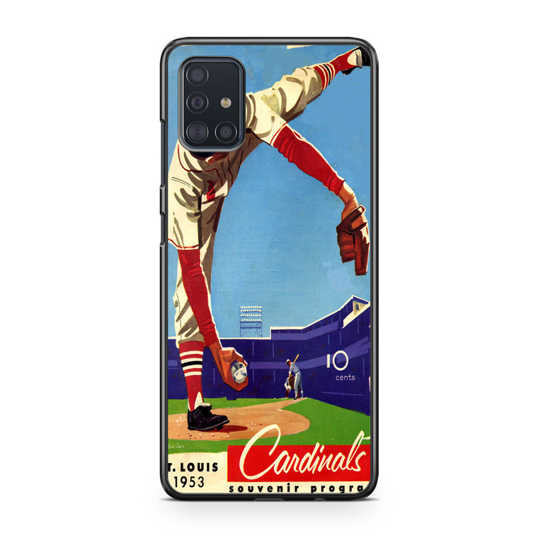 Vintage St Lous Cardinals Scorecard Samsung Galaxy A51 Case