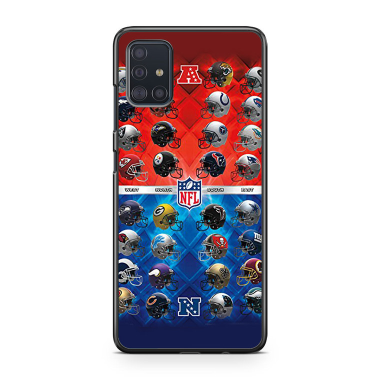 NFL Football Helmets Official Samsung Galaxy A51 Case