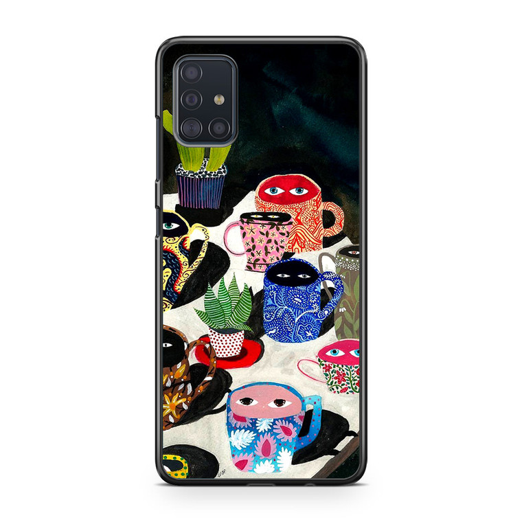 Suspicious mugs Samsung Galaxy A51 Case