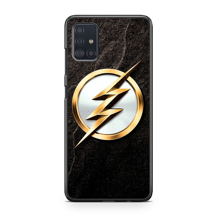 The Flash Gold Logo Samsung Galaxy A51 Case