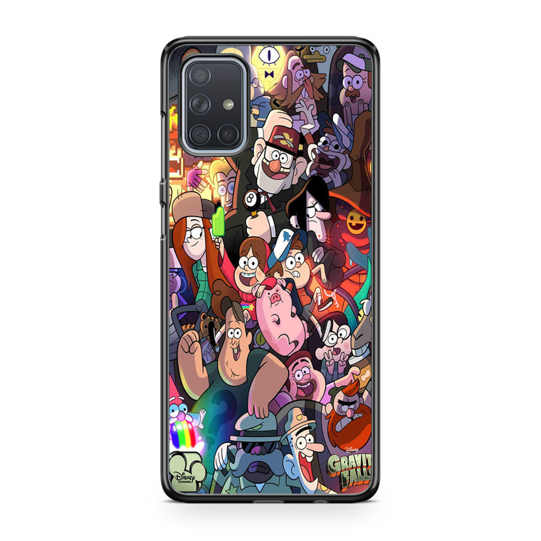Gravity Falls Characters Samsung Galaxy A71 Case