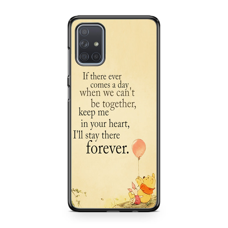 Winnie The Pooh Quotes Samsung Galaxy A71 Case