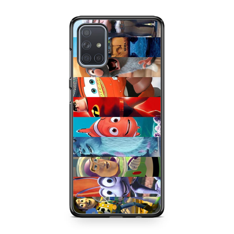 All Characters Pixar Samsung Galaxy A71 Case
