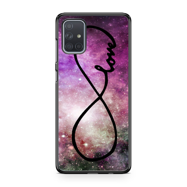 Infinity Love Purple Galaxy Nebula Samsung Galaxy A71 Case
