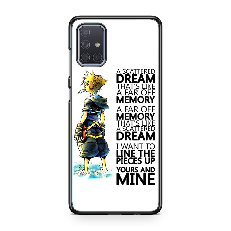 Kingdom Hearts Quotes Samsung Galaxy A71 Case