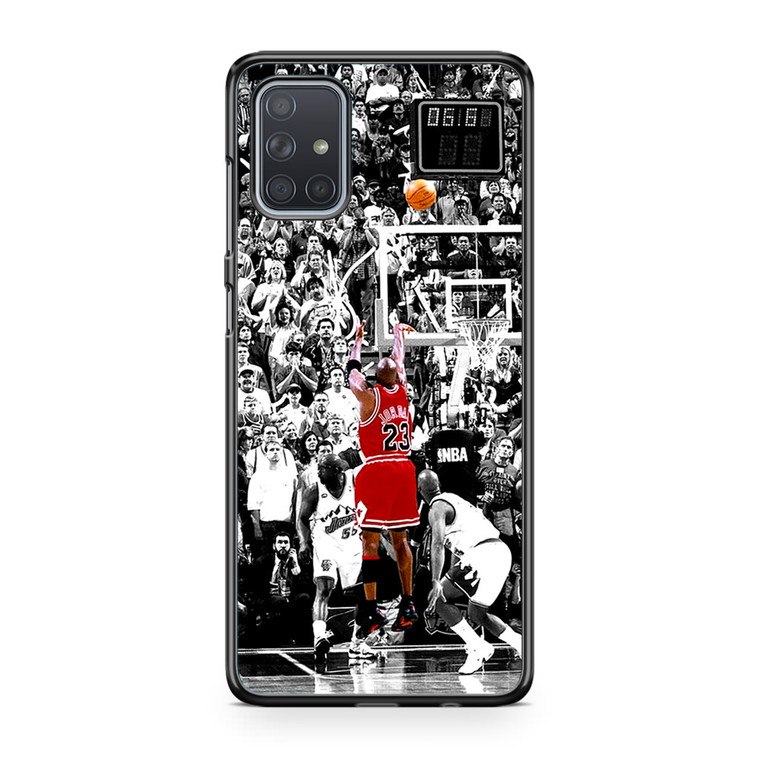 Michael Jordan Shoot in NBA Samsung Galaxy A71 Case