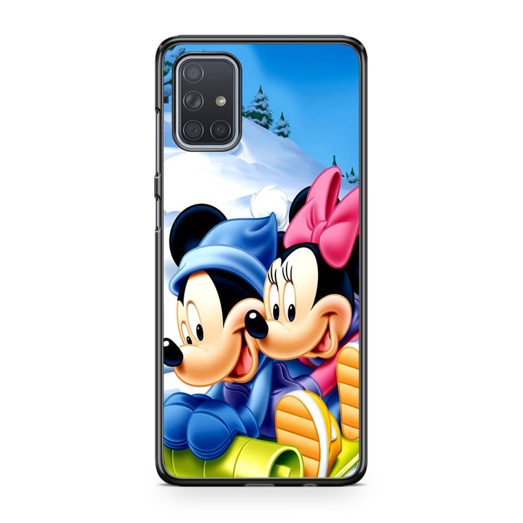 Mickey Mouse and Minnie Mouse Samsung Galaxy A71 Case