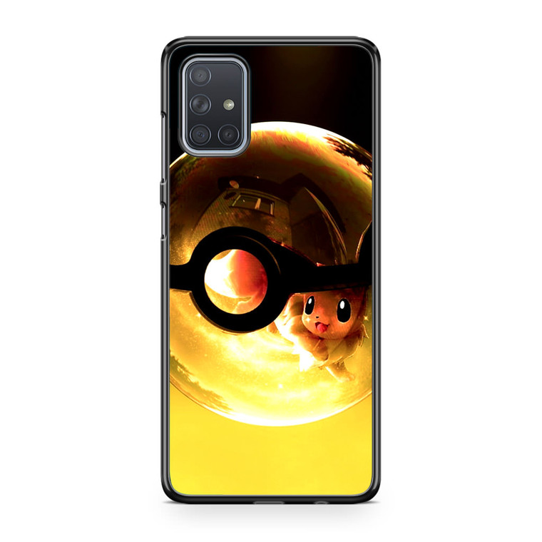 Pokemon Ball Pikachu Samsung Galaxy A71 Case