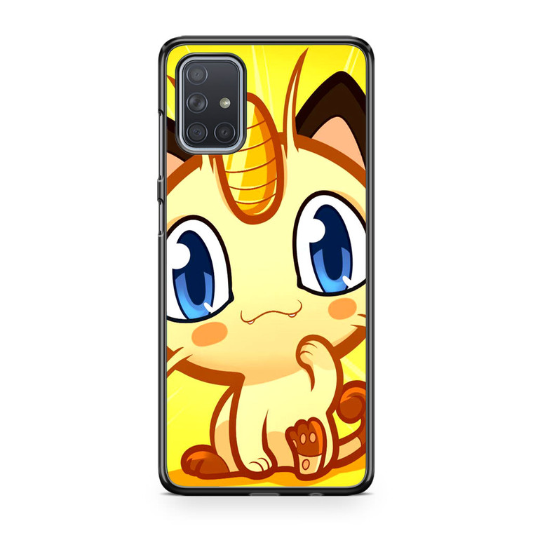 Pokemon Meowth Chibi Samsung Galaxy A71 Case