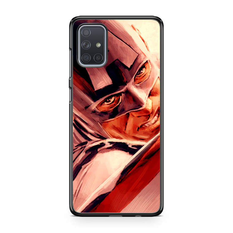 Captain America Portrait Samsung Galaxy A71 Case