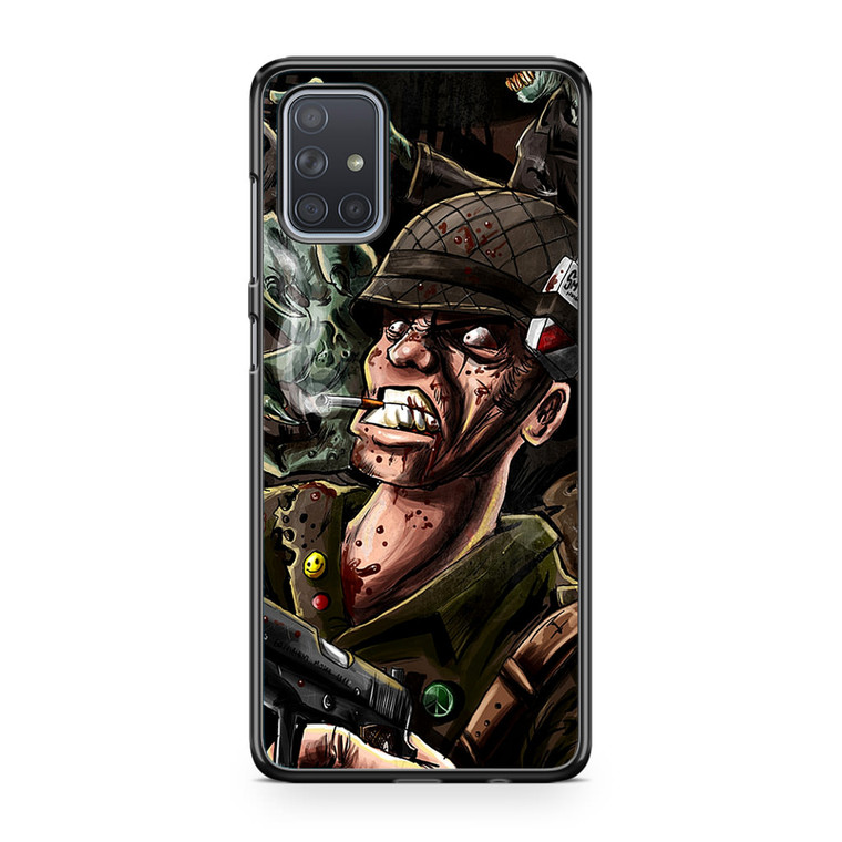 Dark Zombie Army Samsung Galaxy A71 Case