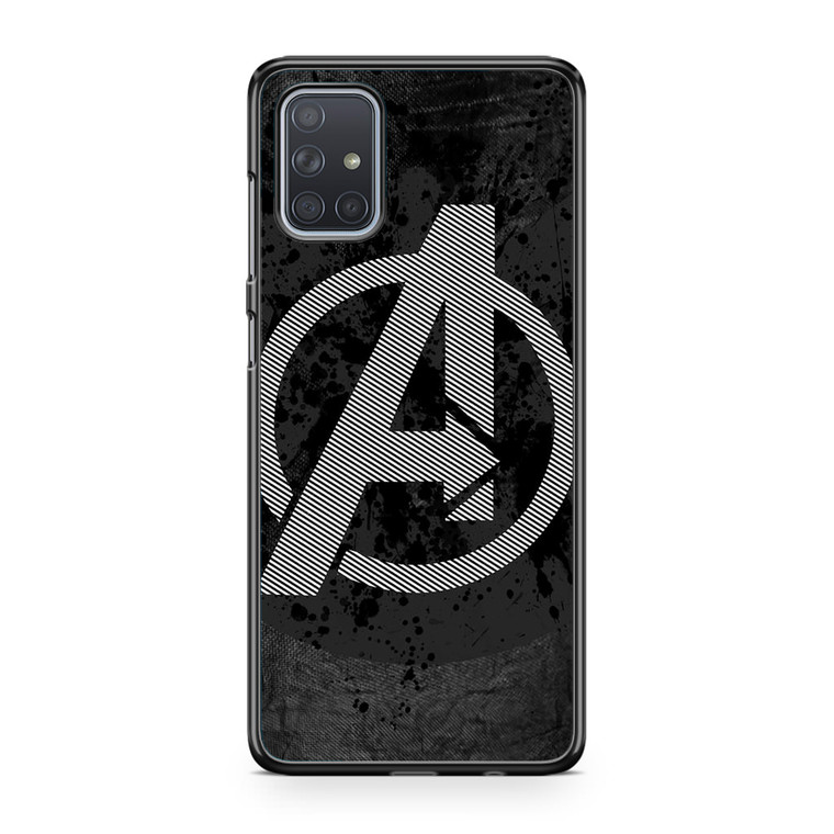 Avengers Logo Stripes Samsung Galaxy A71 Case