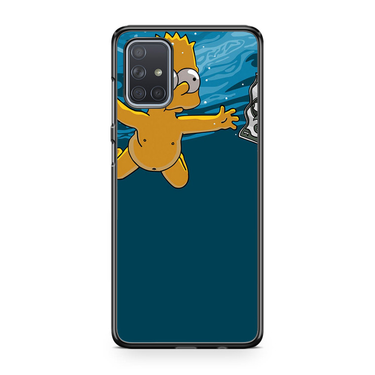Swimming For Money Bart Samsung Galaxy A71 Case