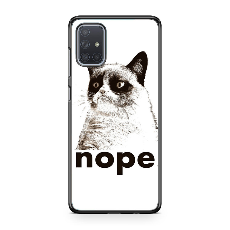 Nope grumpy Cat Samsung Galaxy A71 Case