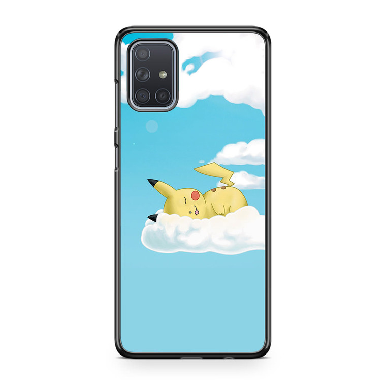 Sleeping Pikachu Samsung Galaxy A71 Case