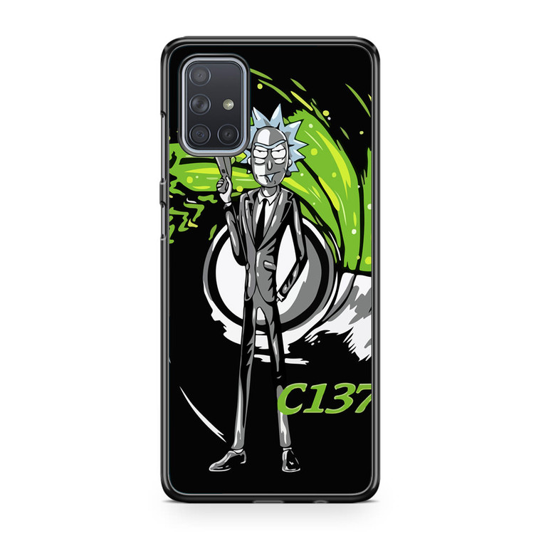 Rick C137 James Bond Samsung Galaxy A71 Case