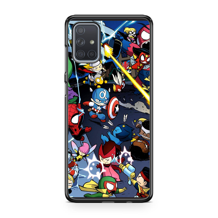 Tsum Tsum Marvel War Samsung Galaxy A71 Case