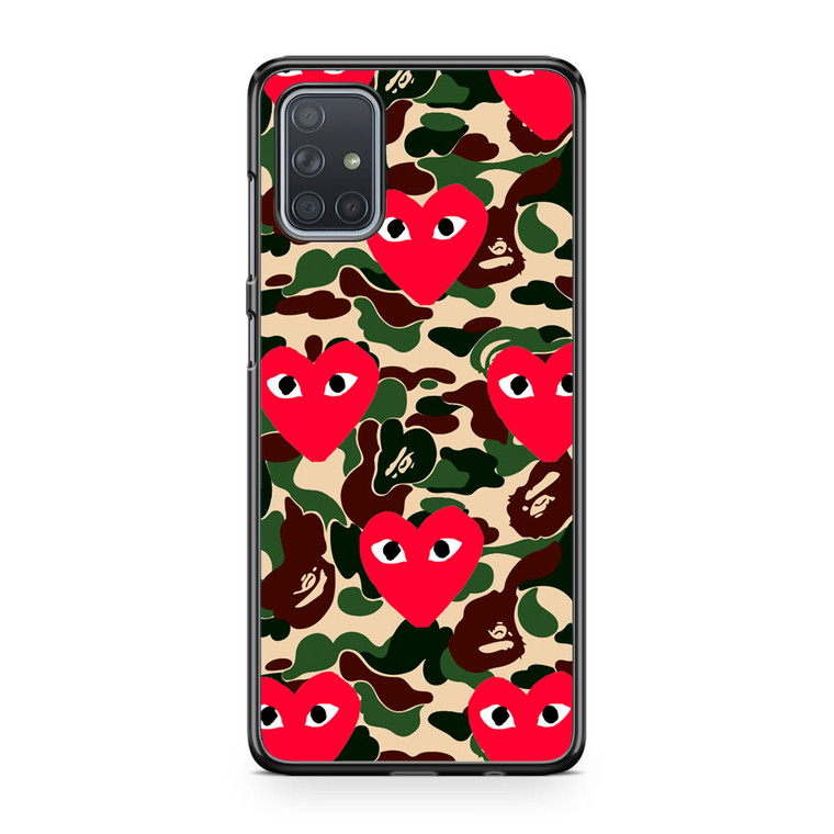 Bape x Comme Des Garcon Camo Samsung Galaxy A71 Case