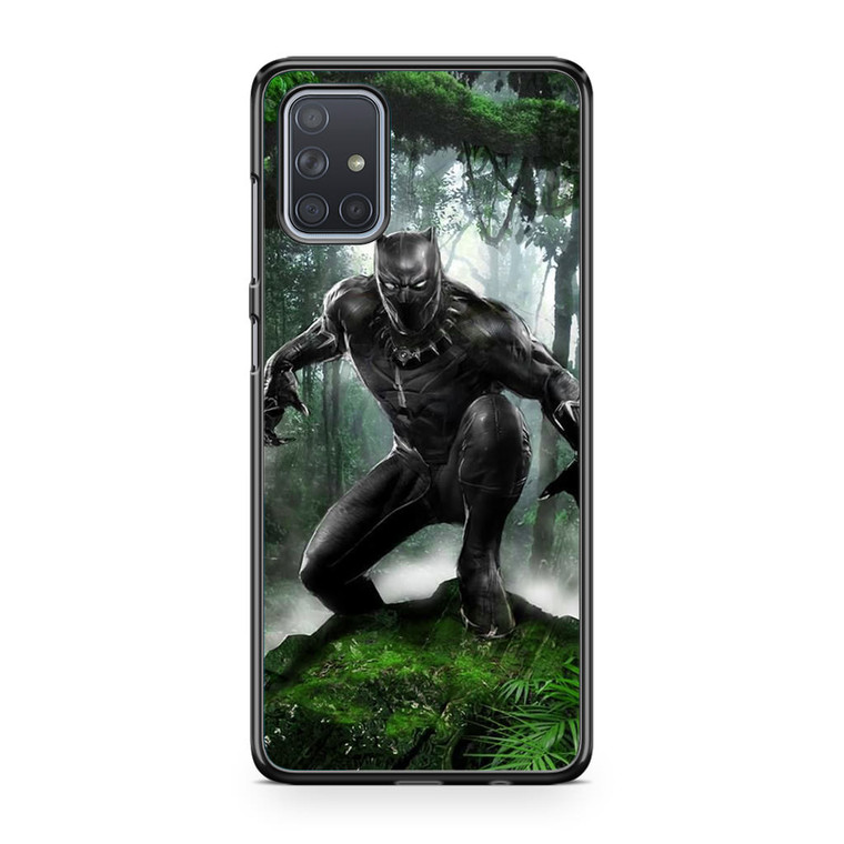 Black Panther Ready To Fight Samsung Galaxy A71 Case