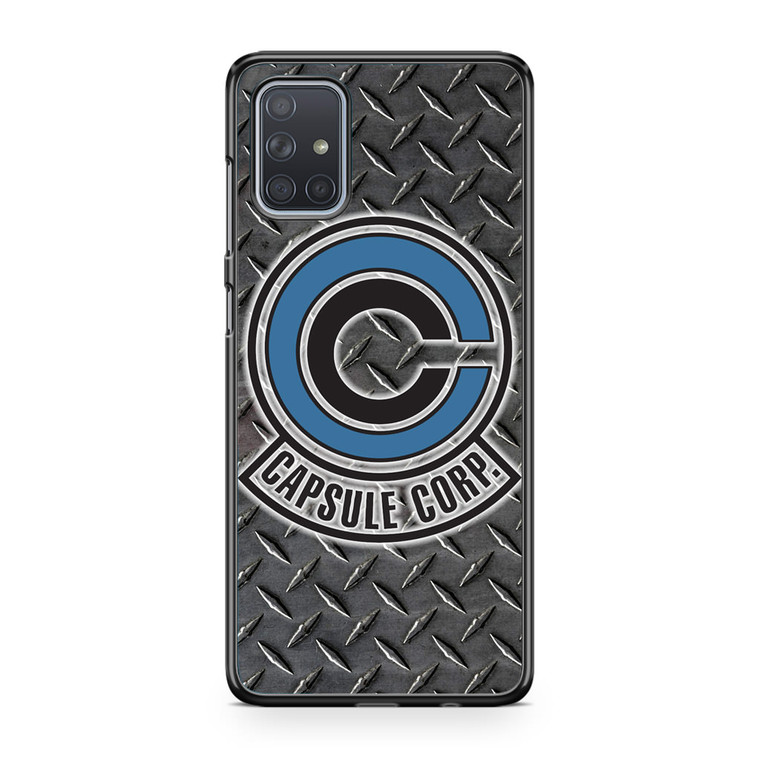 Capsule Corp Metal Logo Dragon Ball Z Samsung Galaxy A71 Case