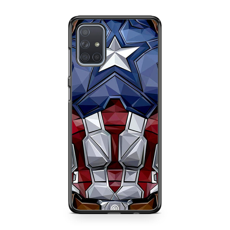 Captain America Comic Costume Samsung Galaxy A71 Case