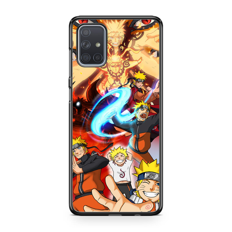 Evolution Of Naruto Uzumaki Samsung Galaxy A71 Case