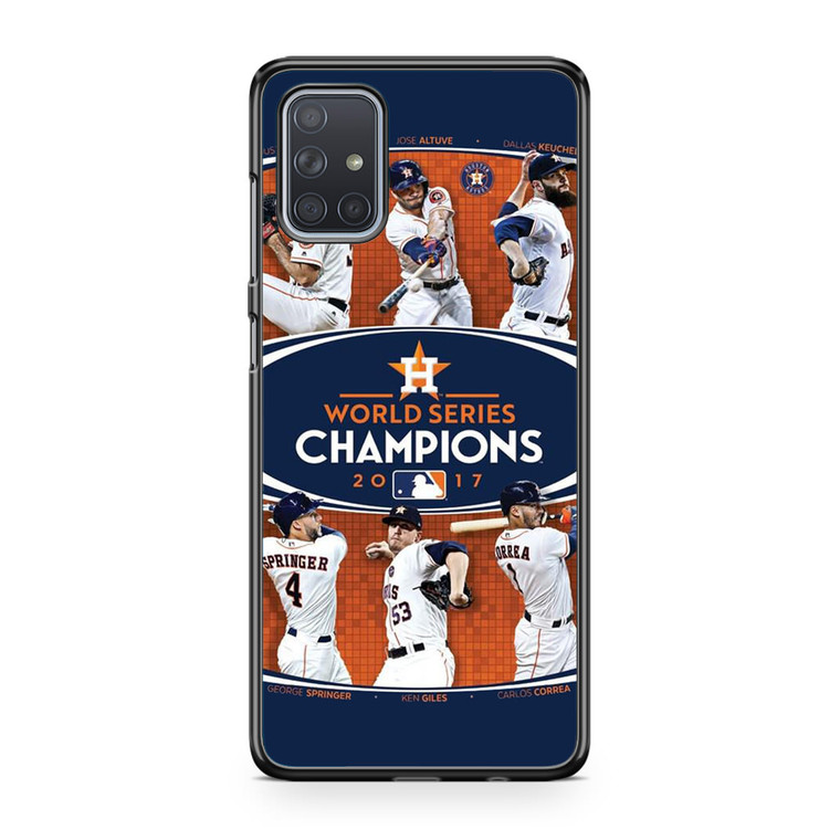 Houston Astros 2017 World Series Champions Samsung Galaxy A71 Case